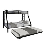 Bunk Bed For Kids, Convertible Frame With Ladders & Guardrail