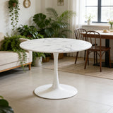 Round Tulip Table, Pedestal Design