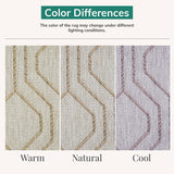 LUXE WEAVERS Moroccan Trellis Washable Area Rug Beige 5x7