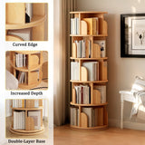 5 Tier Rotating Bookshelf, Spinning Design