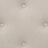 Marsha 52" Latte Button-Tufted Upholstered Accent Bench