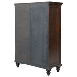 Berwick - 6 Drawer Chest With Door - Dark Oak