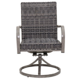 Outdoor Swivel Dining Chair (Set of 2) - Gray