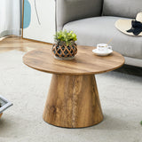 Circular Coffee Table With Adjustable Feet