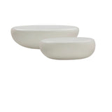 Zenstone - Indoor Outdoor 2-Piece Coffee Table Set - White Concrete Finish