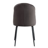 Abraham - Side Chair (Set of 2) - Black / Dark Gray