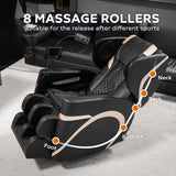 Massage Chair Recliner & Zero Gravity, Full Body Air Pressure - Black