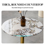 End Table For Living Rooms - Gold / White