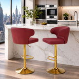 Adjustable Swivel Bar Chair With High Back Support