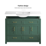 Bathroom Vanity With Sink Combo, 4 Soft Close Doors And 4 Drawers