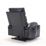 Cozy Electric Power Lift Recliner Chair Sofa For Elderly With Vibration Massage And Lumbar Heat