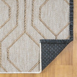 LUXE WEAVERS Moroccan Trellis Washable Area Rug Beige 5x7