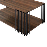 Vertex - Rectangular 3 Piece Occasional Set (1 Coffee & 2 End Tables) - Brown / Black