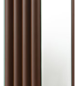Elena Mirrored Table Lamp with Brown Tapered Base, 30-Inch
