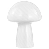 Kanaby Mushroom Glass Table Lamp in White