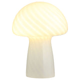 Kanaby Mushroom Glass Table Lamp in White