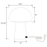 Kanaby Mushroom Glass Table Lamp in White