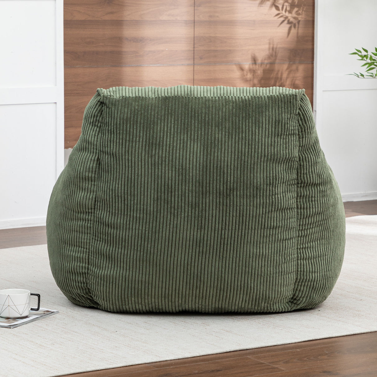 Comfy Bean Bag Chair With Filler, Fluffy And Cozy Seating