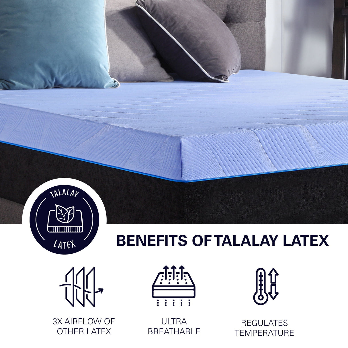 12" Refresh Flex Head Hybrid Cooling Fast Responding Latex Foam & Coil Mattress