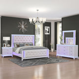 Opium - Mirror - White - Wood