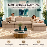 Modular Sectional Sofa, Reversible Set