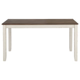 Ebers - 7 Dining Set With 2 Tone Upholstered Chairs - Vanilla White