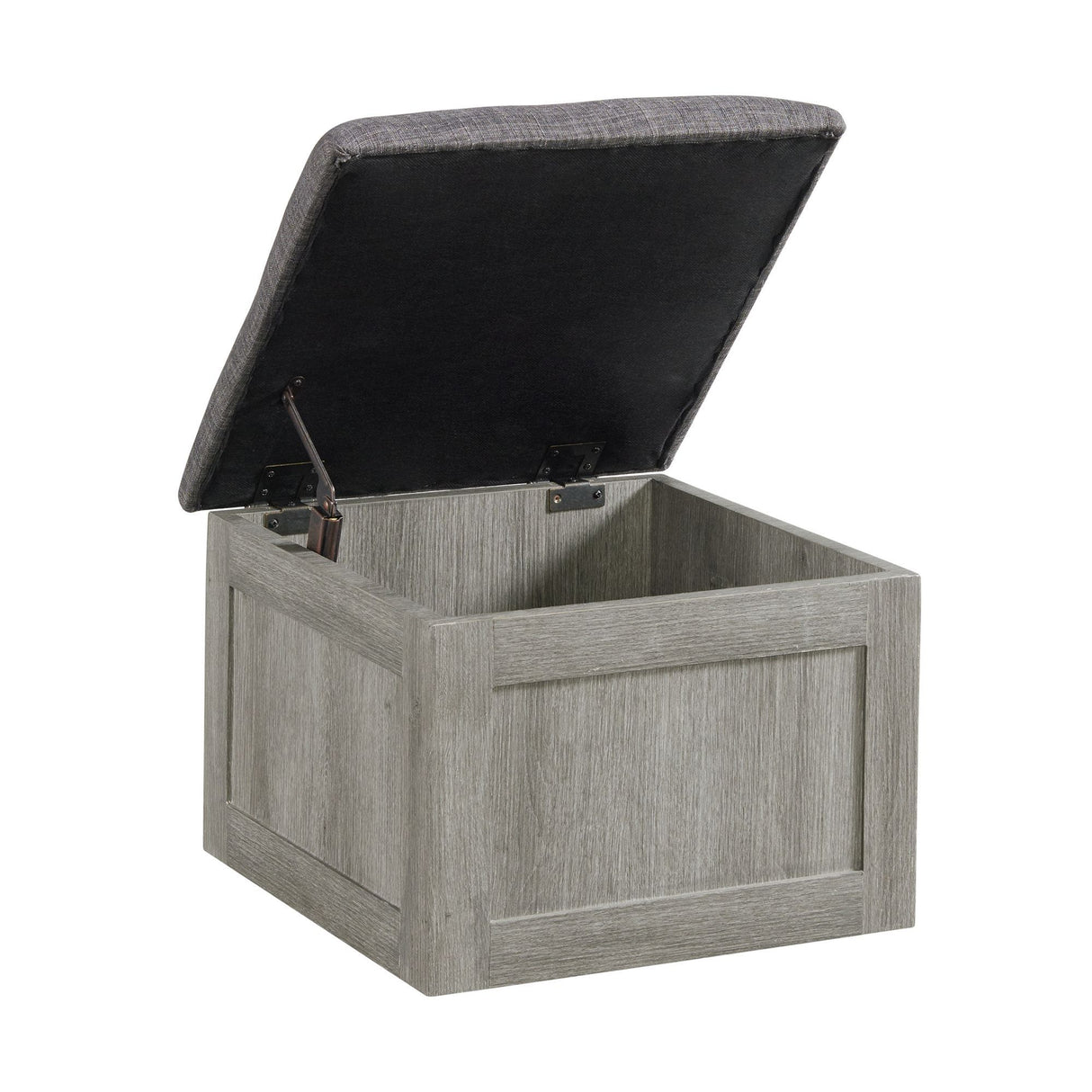 Uster - Coffee Table With Four Storage Stools - Gray