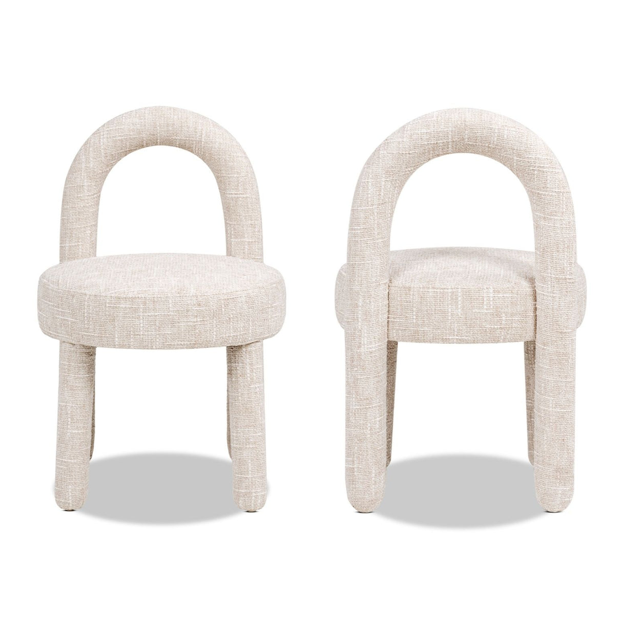 Penny - Round Arched Fully Upholstered Dining Side Chair (Set of 2)