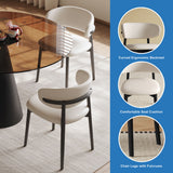 Round Dining Table - Black / Brown - Glass
