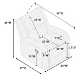 Modern Living Room Set With Square Armrest, Cushion Backrest