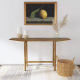 Darius Solid Mango Wood Console Table in Natural