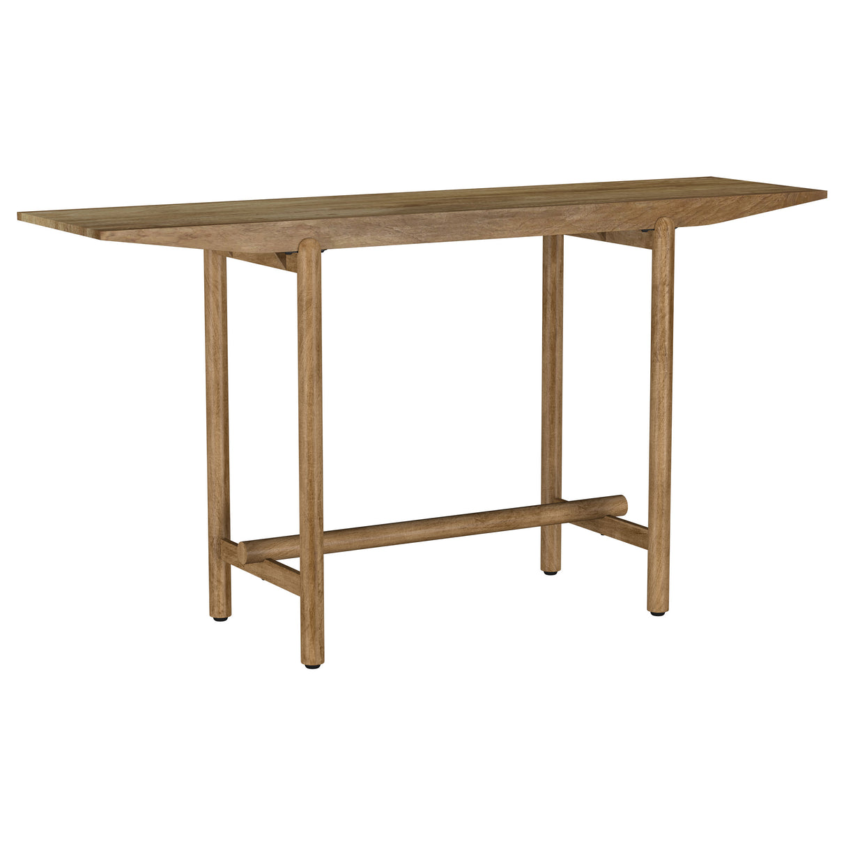 Darius Solid Mango Wood Console Table in Natural