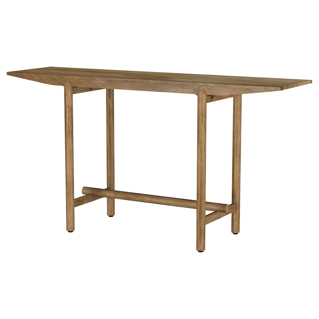 Darius Solid Mango Wood Console Table in Natural