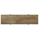 Darius Solid Mango Wood Console Table in Natural