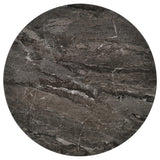 Barcelo Round Grey Faux Marble Top Metal Side Table