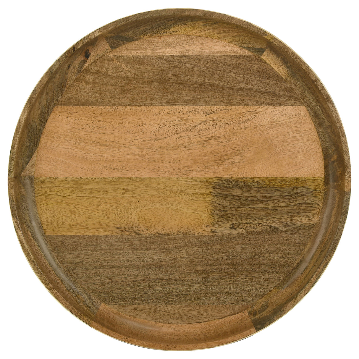 Ollie 2-Piece Mango Wood Bone Inlay Nesting Tables, Natural