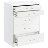 Danbury 3-Drawer Makeup Vanity and Stool Set, White High Gloss