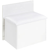 Danbury 3-Drawer Makeup Vanity and Stool Set, White High Gloss