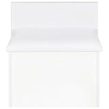 Danbury 3-Drawer Makeup Vanity and Stool Set, White High Gloss