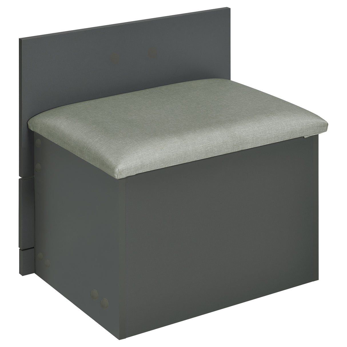 Danbury 3-Drawer Makeup Vanity and Stool Set, Grey High Gloss