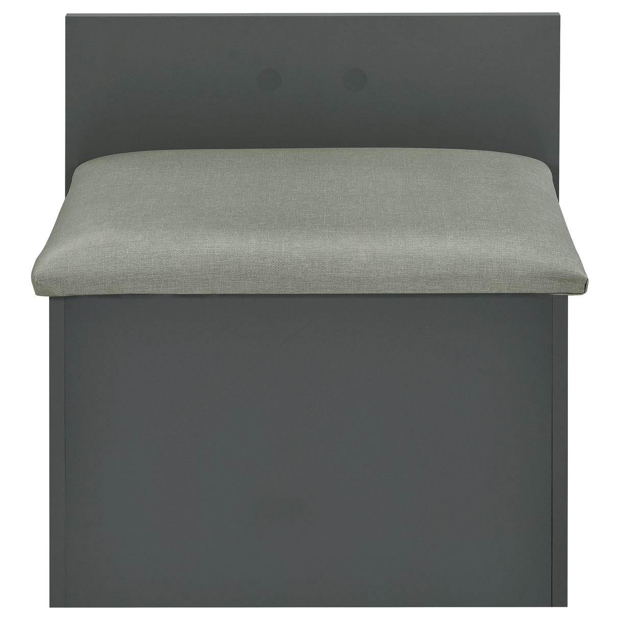 Danbury 3-Drawer Makeup Vanity and Stool Set, Grey High Gloss
