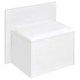 Flora 2-Drawer Vanity Set with LED Mirror, White High Gloss