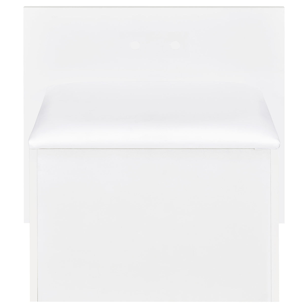 Flora 2-Drawer Vanity Set with LED Mirror, White High Gloss