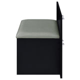 Flora 2-Drawer Vanity Set with LED Mirror - Black High Gloss
