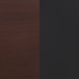 Zimmerlee 2-Drawer Side Table with Shelf, Rust Brown
