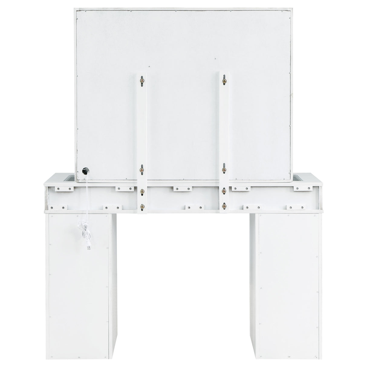 Regina Makeup Vanity Table Set with LED Mirror, White