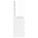 Regina Makeup Vanity Table Set with LED Mirror, White