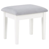Regina Makeup Vanity Table Set with LED Mirror, White