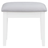 Regina Makeup Vanity Table Set with LED Mirror, White