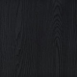 Clower Black C-Shaped Sofa Side Table in Engineered Wood
